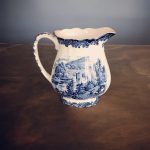 Vintage Palissy Blue and White Jug - Image 2
