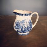 Vintage Palissy Blue and White Jug