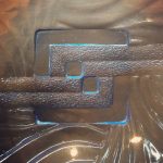 Blue Glass Art Deco Bowl - Image 2