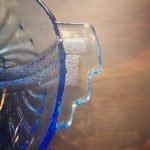 Blue Glass Art Deco Bowl - Image 3