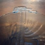 Blue Glass Art Deco Bowl - Image 4
