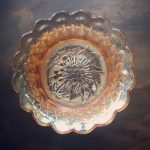 Large Marigold Carnival Glass Bowl - Image 2