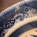 Antique Willow Pattern Dinner Plates (Medium) - Image 3
