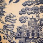 Antique Willow Pattern Dinner Plates (Medium) - Image 6